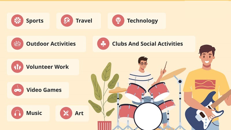 Ghi sở thích trong CV