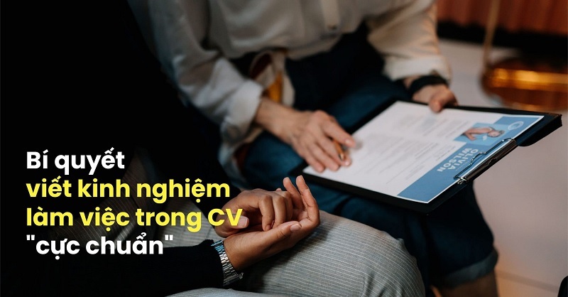 kinh nghiệm làm việc trong cv