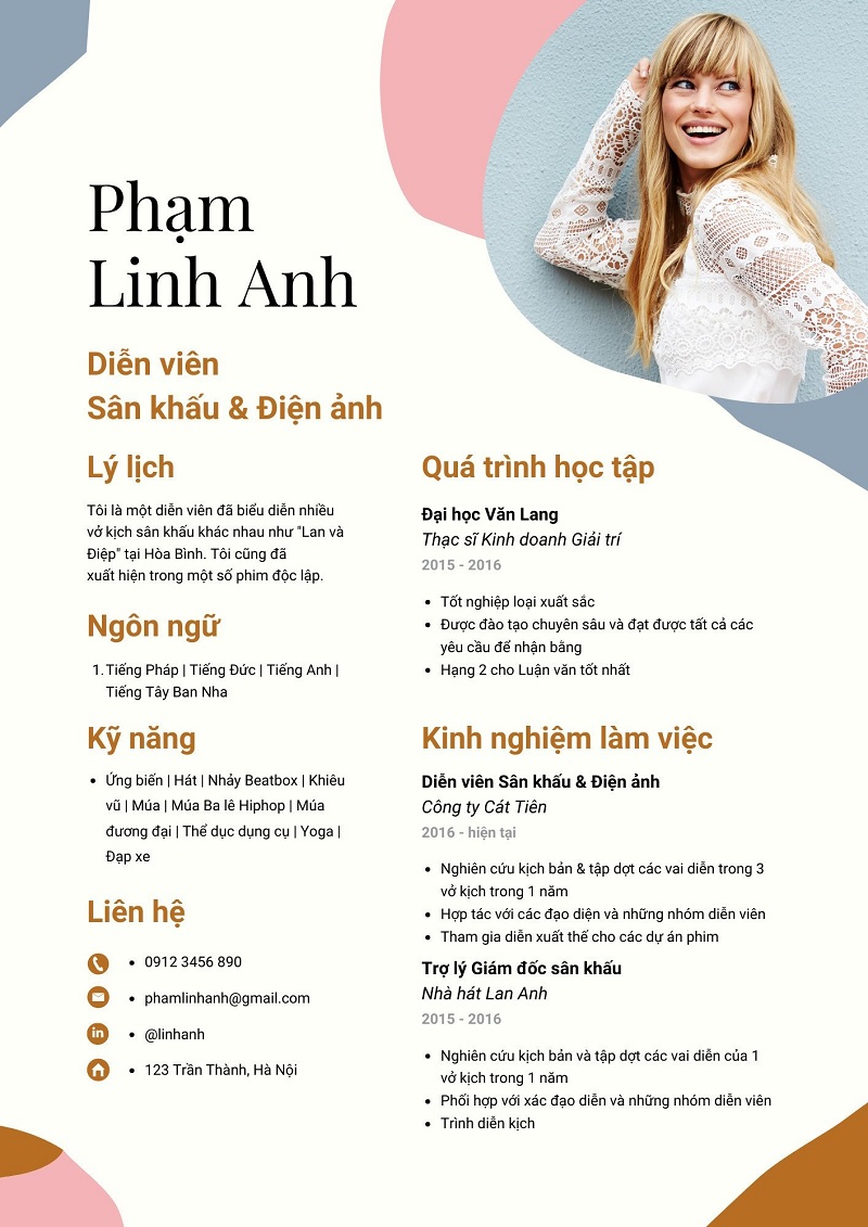 mẫu kinh nghiệm làm việc trong cv 4