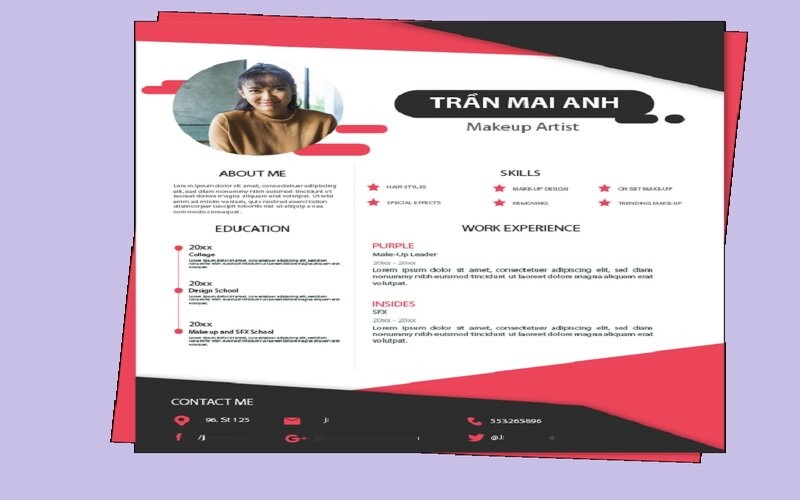 template cv ấn tượng