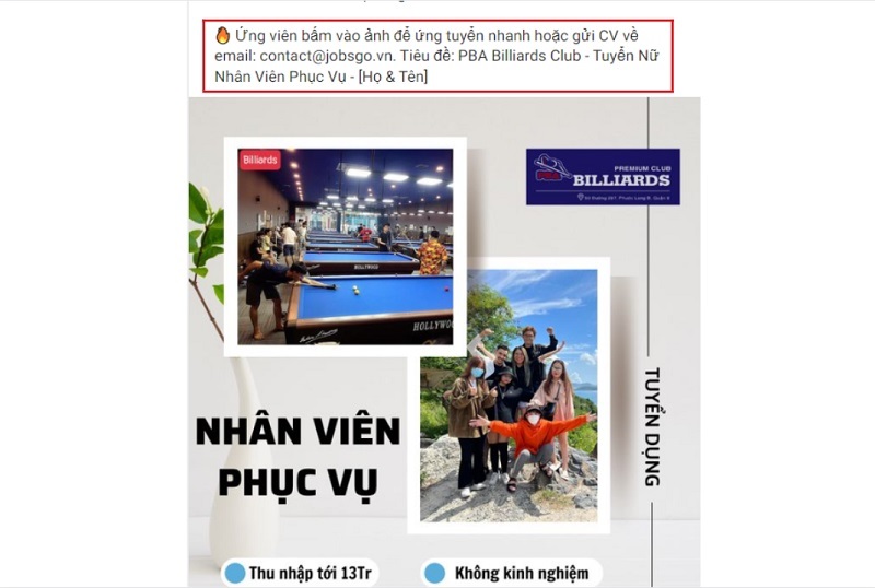 tiêu đề cv